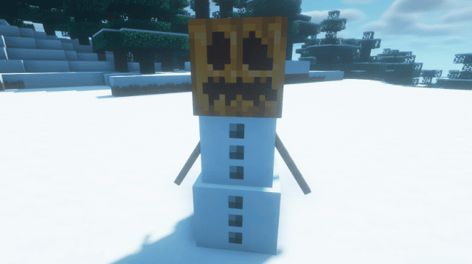 golem de nieve en minecraft